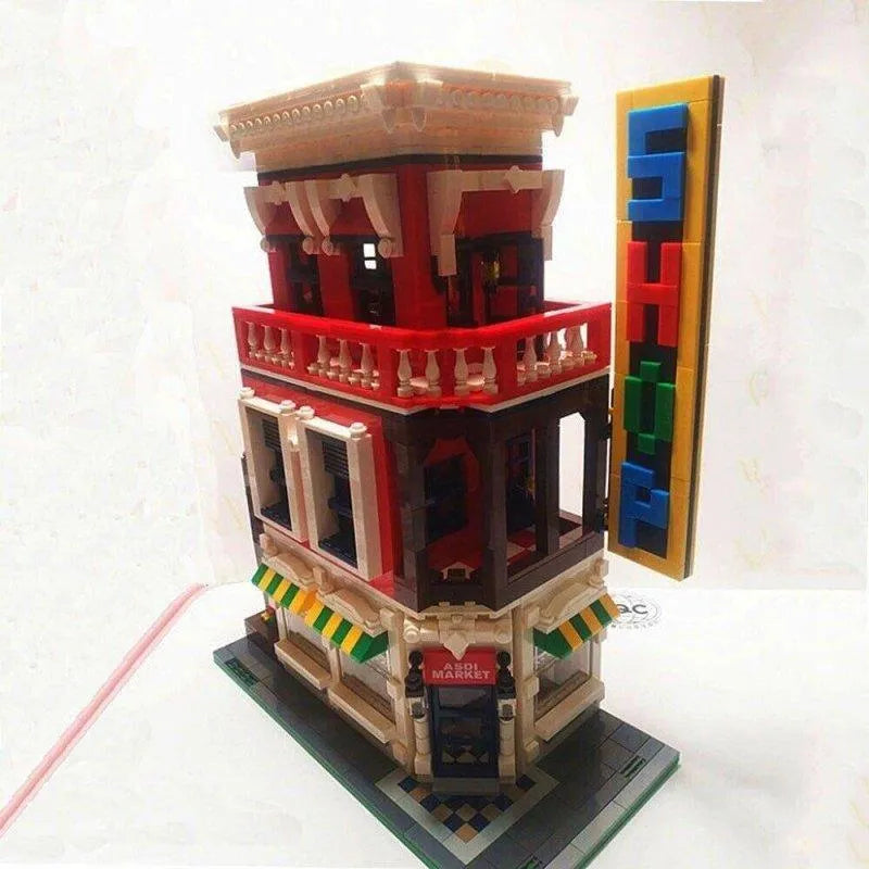 Wange MOC Building Block Set: Corner Store Shop 6311