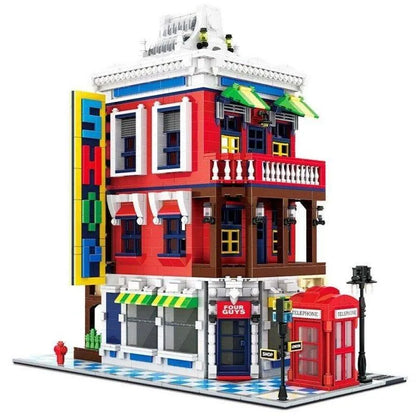 Wange MOC Building Block Set: Corner Store Shop 6311