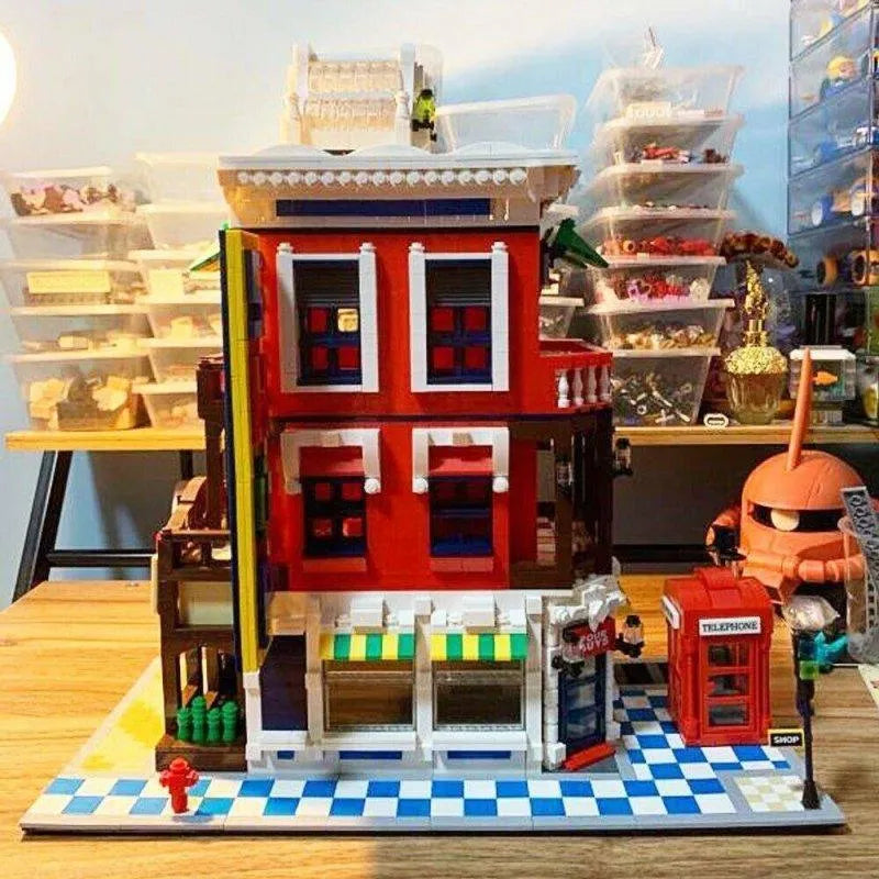 Wange MOC Building Block Set: Corner Store Shop 6311