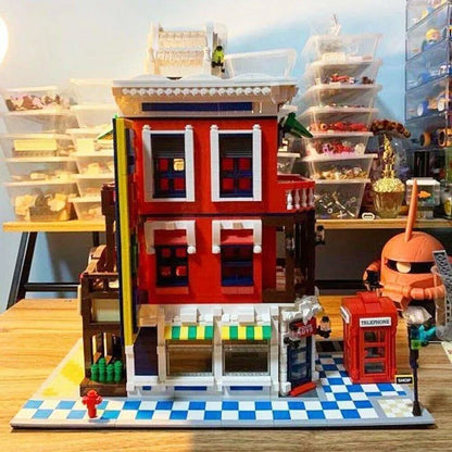 Wange MOC Building Block Set: Corner Store Shop 6311