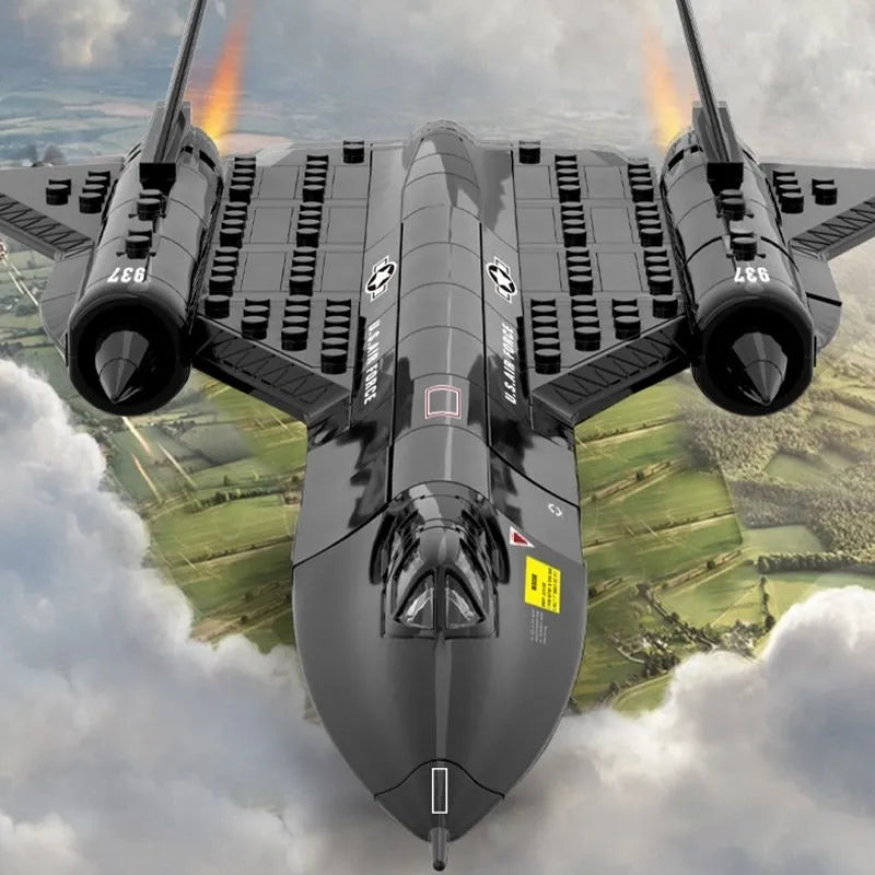 Wange MOC Building Block Set: SR-71 Blackbird Aircraft 14186, Model 14186 / 4005