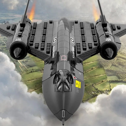 Wange MOC Building Block Set: SR-71 Blackbird Aircraft 14186, Model 14186 / 4005