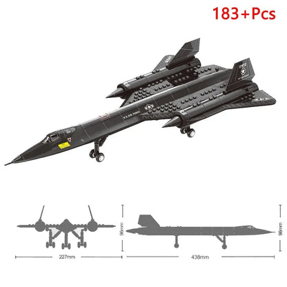 Wange MOC Building Block Set: SR-71 Blackbird Aircraft 14186, Model 14186 / 4005