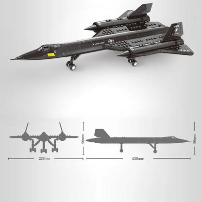 Wange MOC Building Block Set: SR-71 Blackbird Aircraft 14186, Model 14186 / 4005