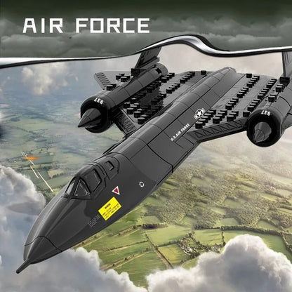 Wange MOC Building Block Set: SR-71 Blackbird Aircraft 14186, Model 14186 / 4005