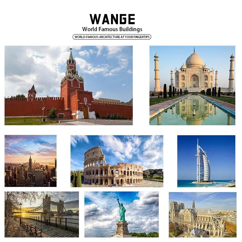 Wange MOC Building Block Set: 4221 Architecture Canadian Parliament