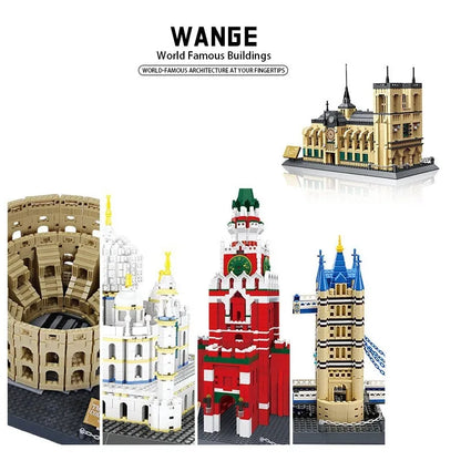 Wange MOC Building Block Set: 4221 Architecture Canadian Parliament