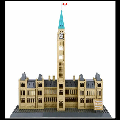 Wange MOC Building Block Set: 4221 Architecture Canadian Parliament