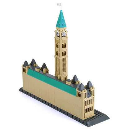 Wange MOC Building Block Set: 4221 Architecture Canadian Parliament
