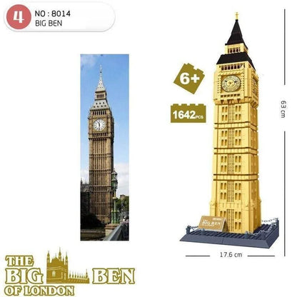 Wange MOC Building Block Set: 5216 Architecture London Famous Tower