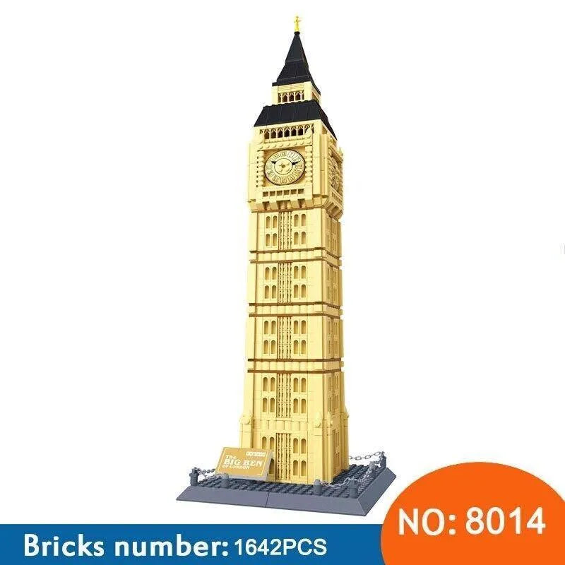Wange MOC Building Block Set: 5216 Architecture London Famous Tower