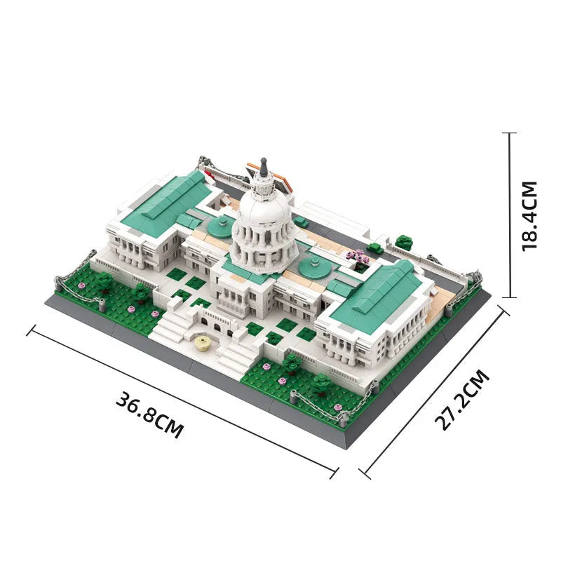 Wange MOC Building Block Set: 5235 The USA Capitol Building