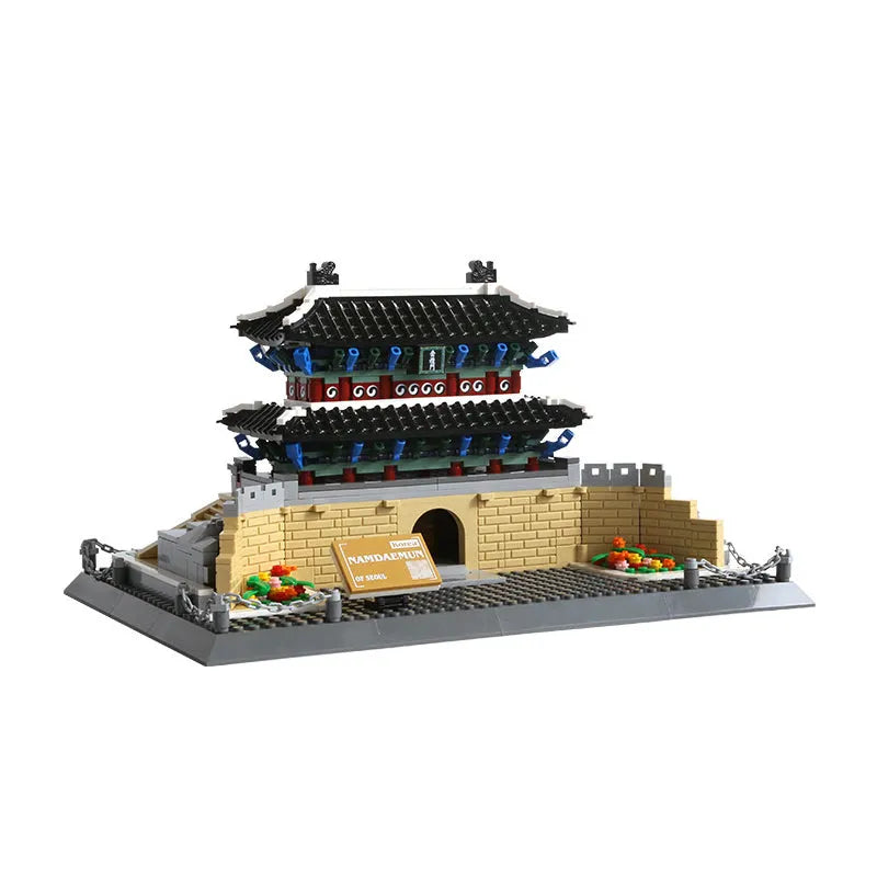 Wange MOC Building Block Set: 5240 City Architecture Chongli Gate View