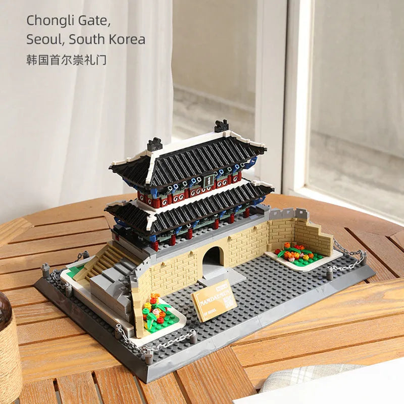 Wange MOC Building Block Set: 5240 City Architecture Chongli Gate View