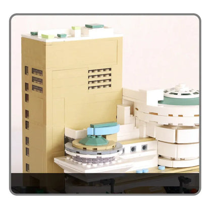 Wange MOC Building Block Set: 5242 Architecture Guggenheim Museum