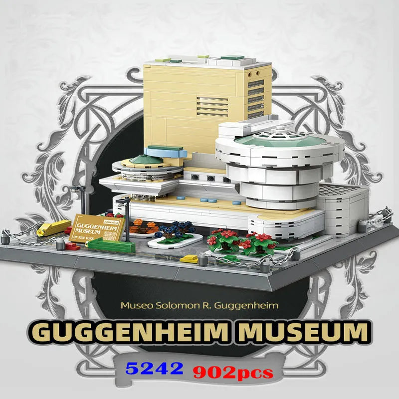 Wange MOC Building Block Set: 5242 Architecture Guggenheim Museum