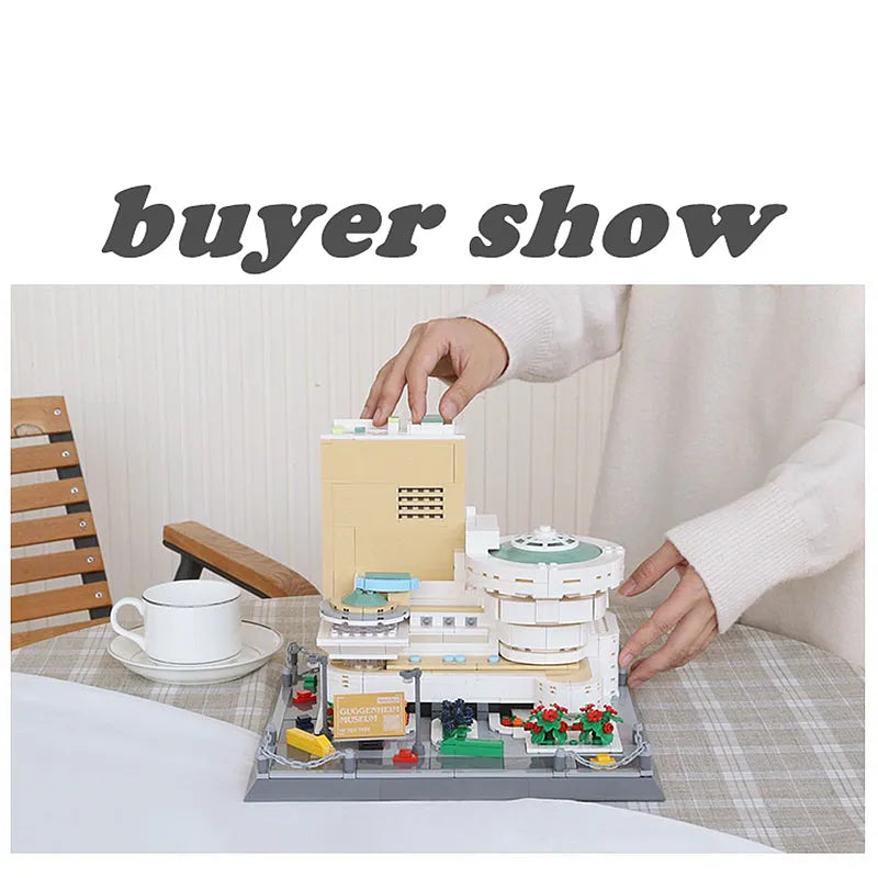 Wange MOC Building Block Set: 5242 Architecture Guggenheim Museum