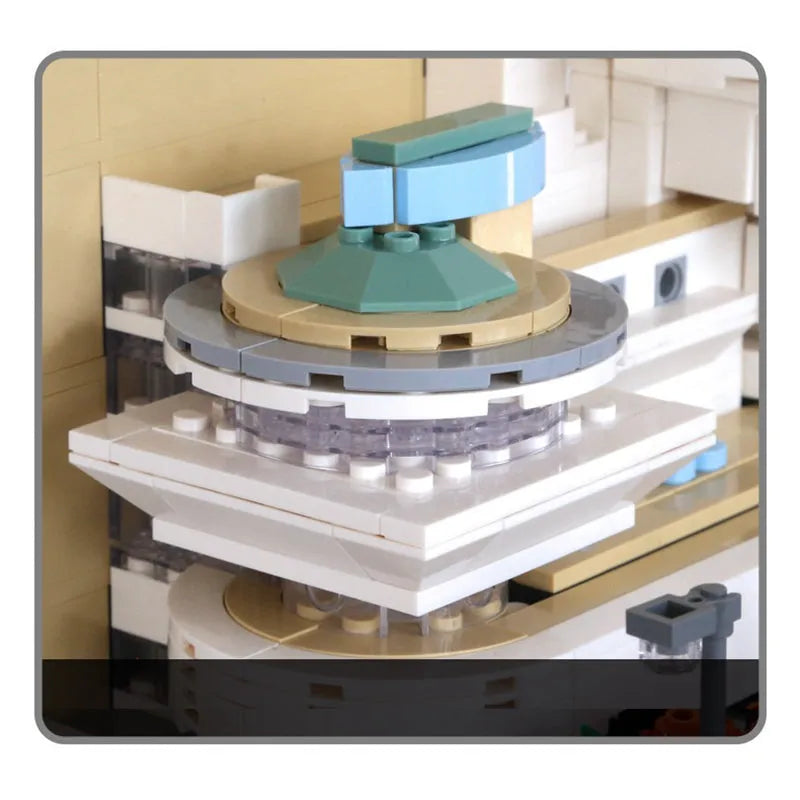 Wange MOC Building Block Set: 5242 Architecture Guggenheim Museum