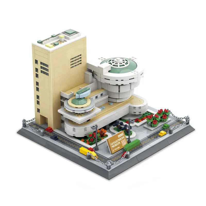 Wange MOC Building Block Set: 5242 Architecture Guggenheim Museum