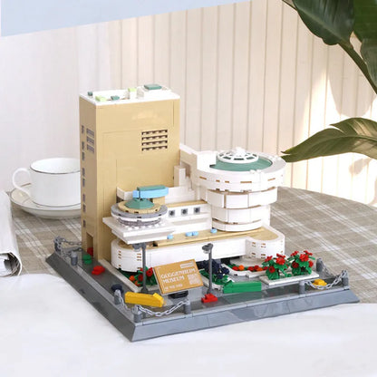 Wange MOC Building Block Set: 5242 Architecture Guggenheim Museum