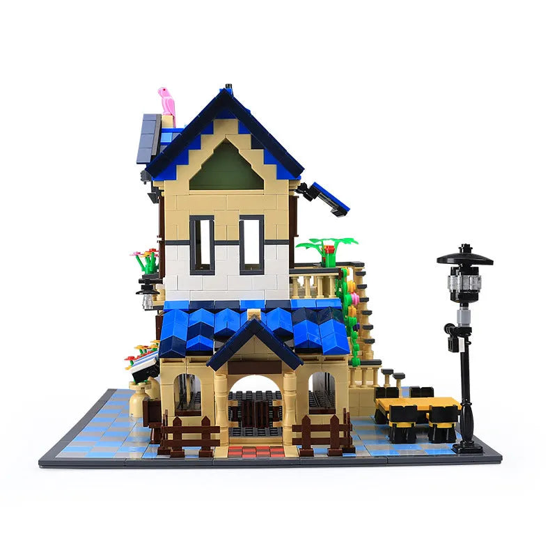 Wange MOC Building Block Set: 5311 Architecture French Country Lodge