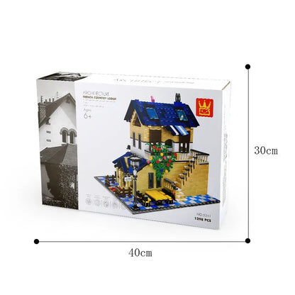 Wange MOC Building Block Set: 5311 Architecture French Country Lodge