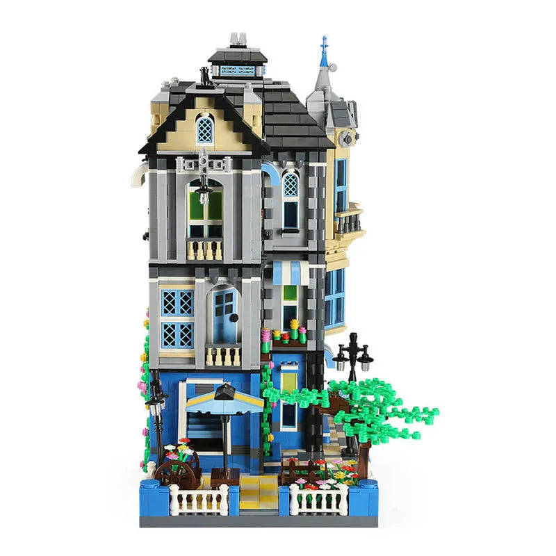Wange MOC Building Block Set: 6310 Architecture The Garden Coffee House