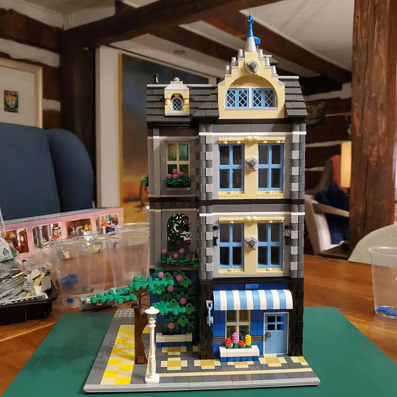 Wange MOC Building Block Set: 6310 Architecture The Garden Coffee House