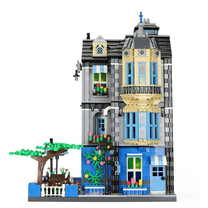 Wange MOC Building Block Set: 6310 Architecture The Garden Coffee House