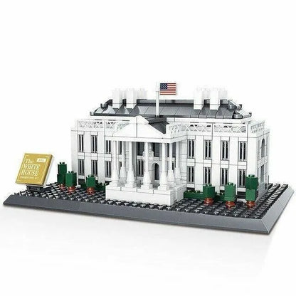 Wange MOC Building Block Set: 7018 White House Skyline, Model 4214