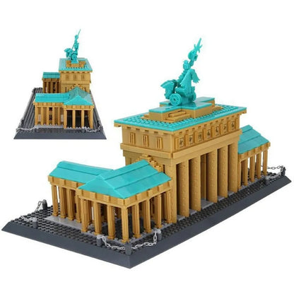 Wange MOC Building Block Set: Berlin Brandenburg Gate, Model 6211