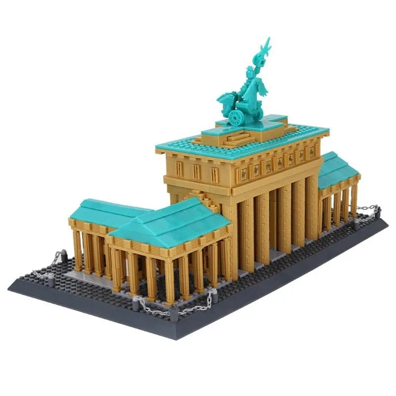 Wange MOC Building Block Set: Berlin Brandenburg Gate, Model 6211