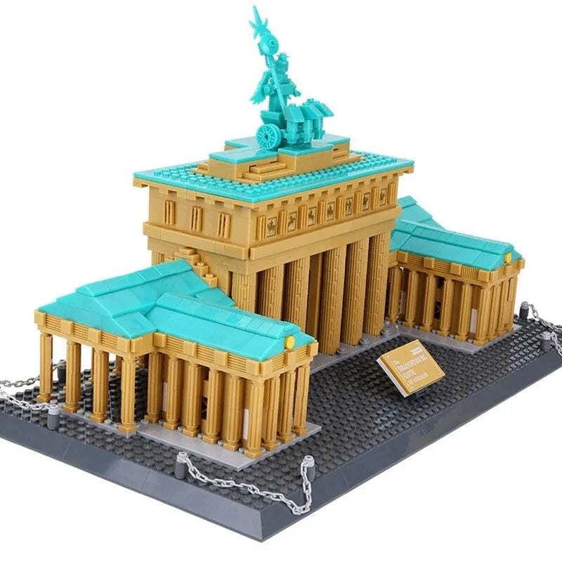 Wange MOC Building Block Set: Berlin Brandenburg Gate, Model 6211