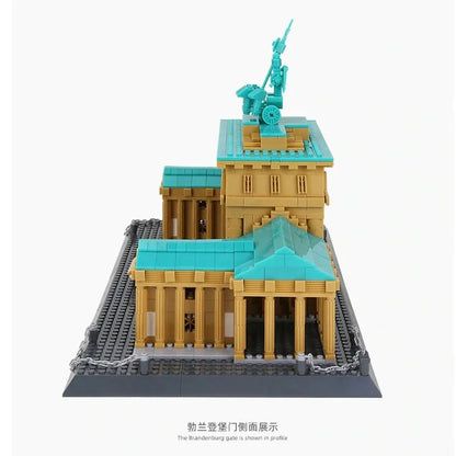 Wange MOC Building Block Set: Berlin Brandenburg Gate, Model 6211