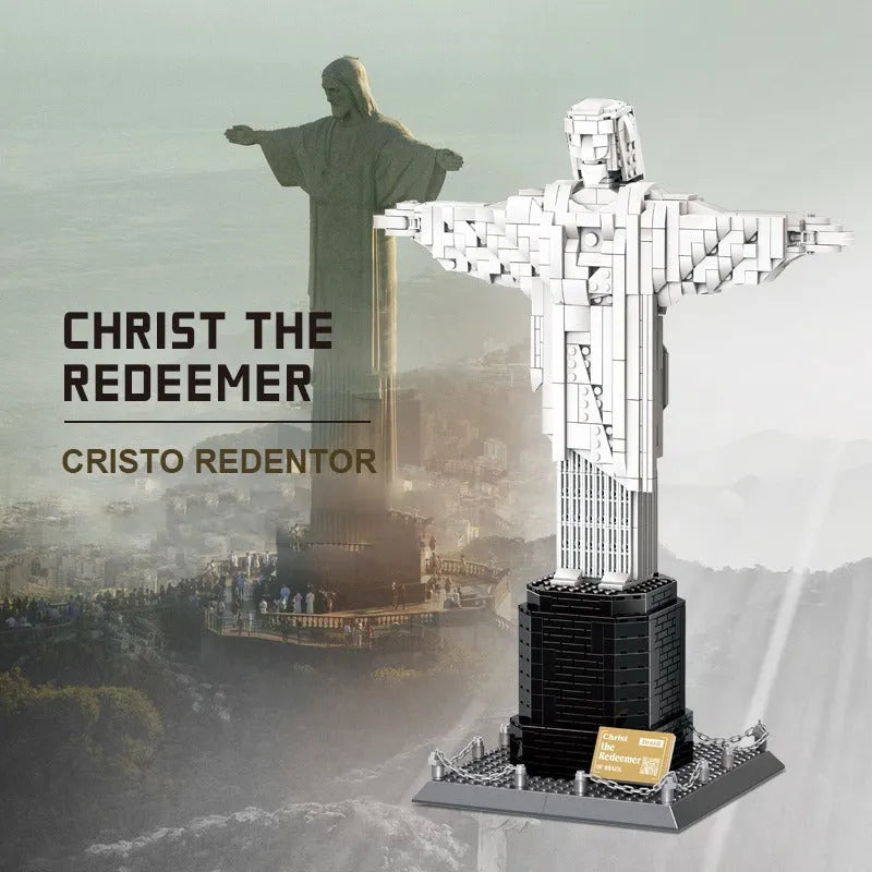 Wange MOC Building Block Set: Brazil Christ Redeemer, Model 5231