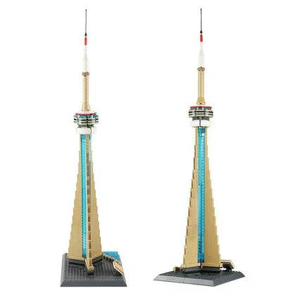 Wange MOC Building Block Set: Canada Toronto TV Tower, Model 4215