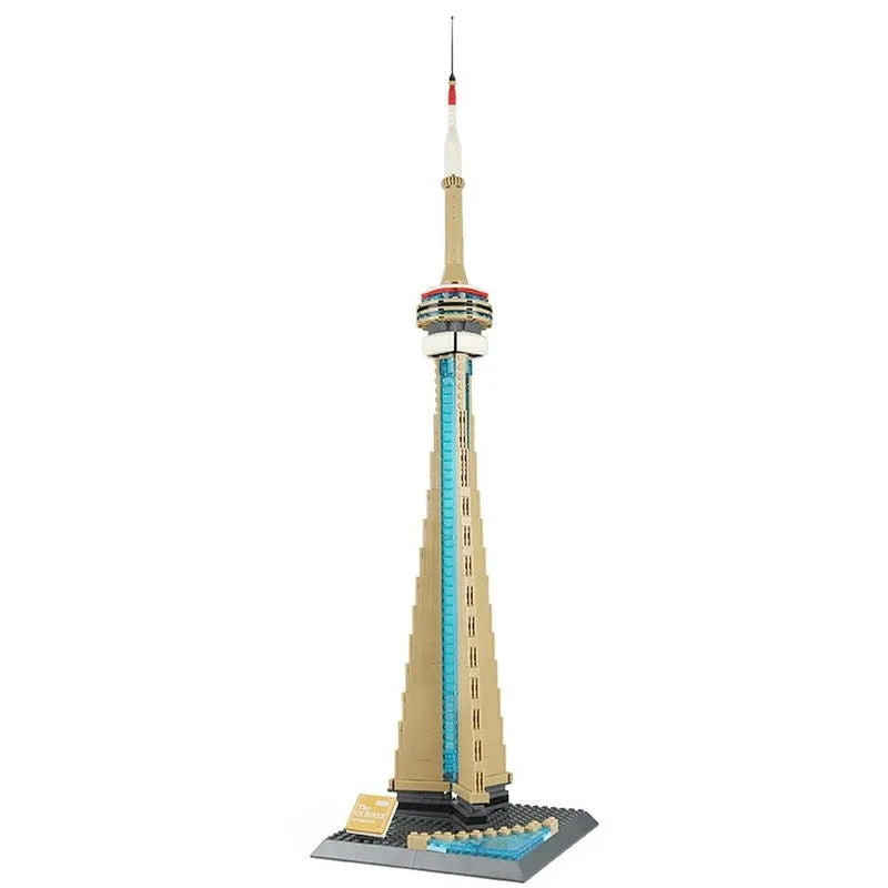 Wange MOC Building Block Set: Canada Toronto TV Tower, Model 4215