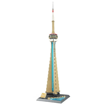Wange MOC Building Block Set: Canada Toronto TV Tower, Model 4215
