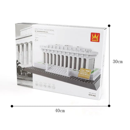 Wange MOC Building Block Set: Lincoln Memorial 4216