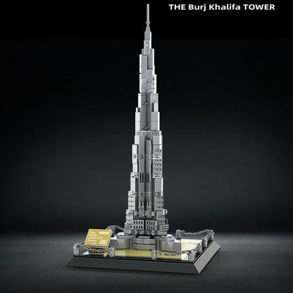 Wange MOC Building Block Set: Dubai Burj Khalifa 4222