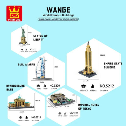 Wange MOC Building Block Set: Dubai Burj Khalifa 4222