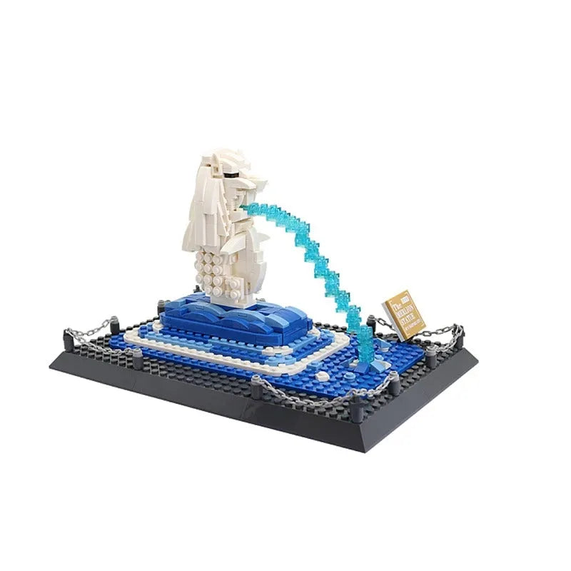 Wange MOC Building Block Set: Famous Merlion Statue 4218