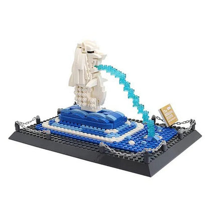 Wange MOC Building Block Set: Famous Merlion Statue 4218