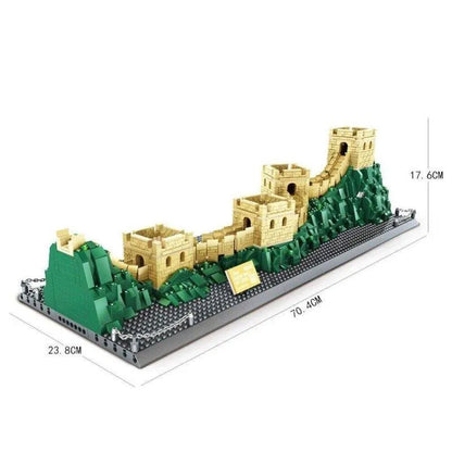 Wange MOC Building Block Set: Great China Wall, Model 6216