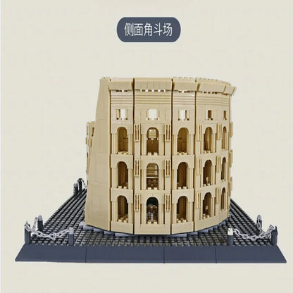 Wange MOC Building Block Set: Italy Rome Colosseum, Model 5225