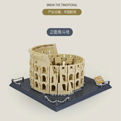 Wange MOC Building Block Set: Italy Rome Colosseum, Model 5225
