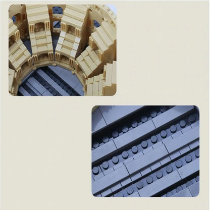 Wange MOC Building Block Set: Italy Rome Colosseum, Model 5225