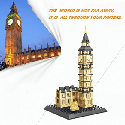 Wange MOC Building Block Set: London Big Ben, Model 7012