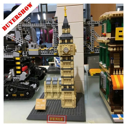 Wange MOC Building Block Set: London Big Ben, Model 7012