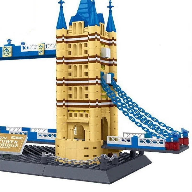 Wange MOC Building Block Set: London Tower Bridge, Model 5215